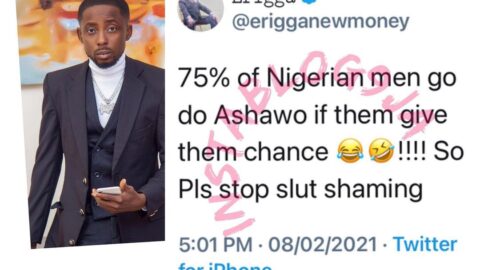 75% of Nigerian men would prostitute if given the chance — Rapper Erigga