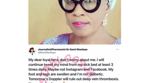 I’m bedridden and can’t walk — Journalist Kemi Olunloyo cries out