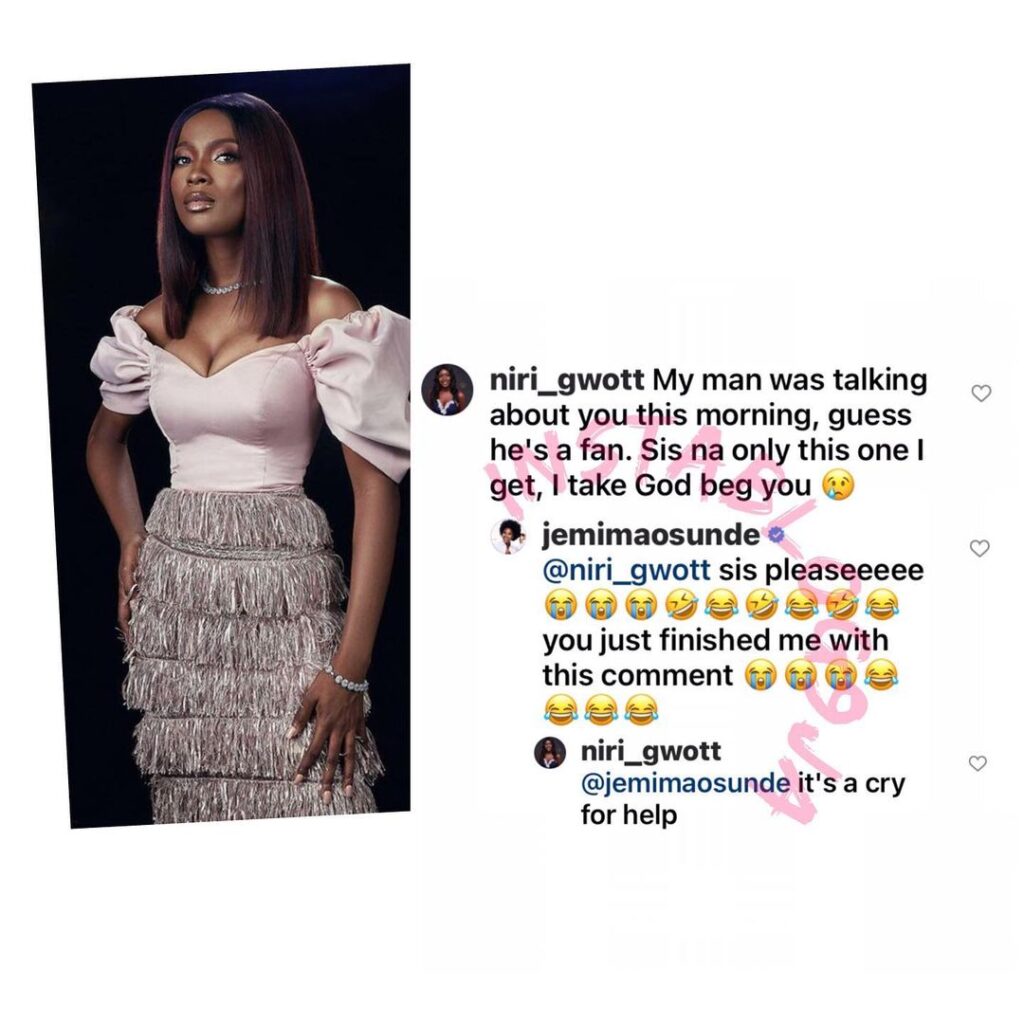 Lady begs actress Jemima Osunde not to snatch her man