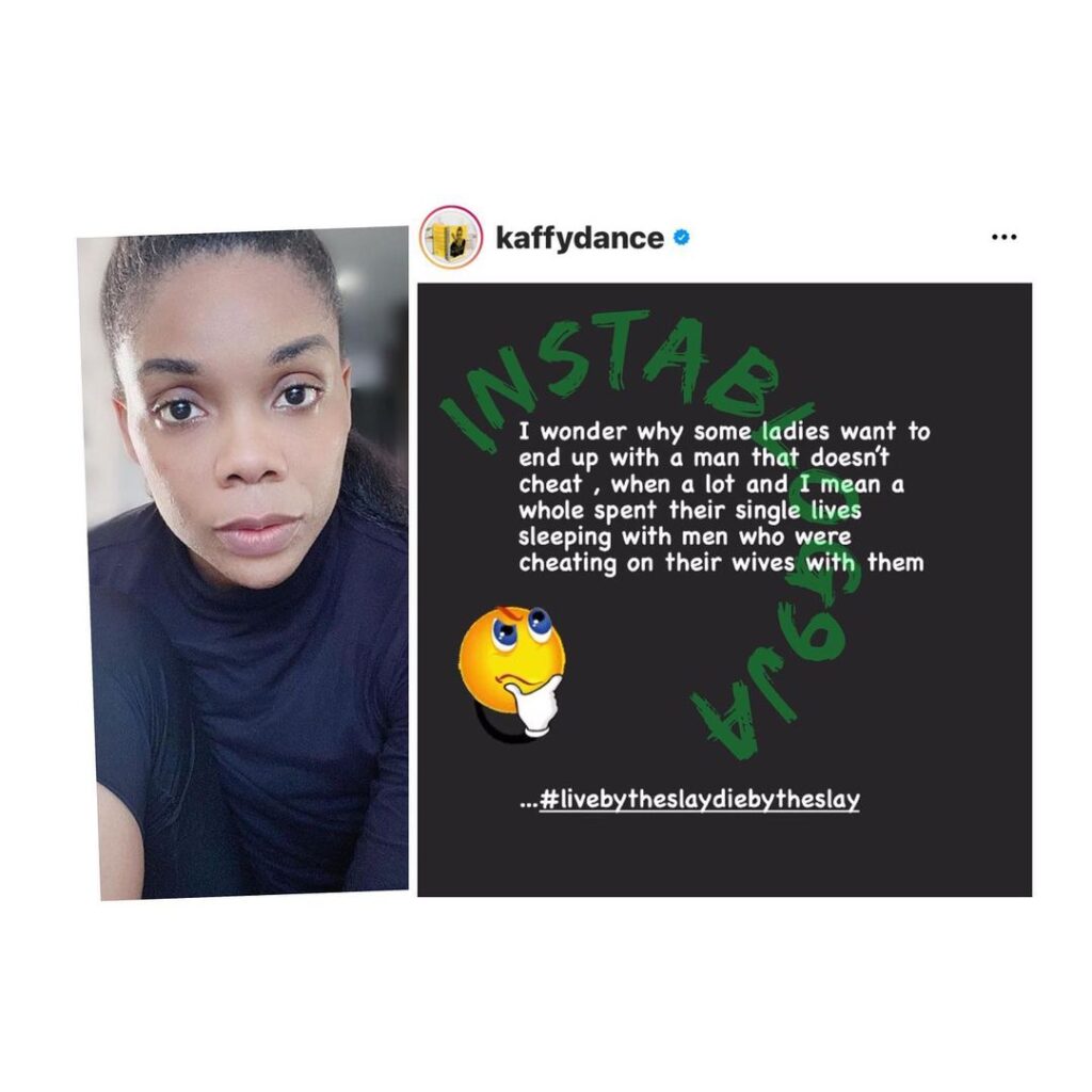 Dancer Kaffy aggressively pricks the conscience of ladies