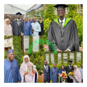 Kano State Governor, Umar Ganduje’s son graduates from UK University