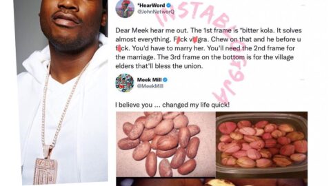 Rapper MeekMill testifies to the power of agbo jedi