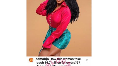 Singer Yemi Alade replies man who questioned why she has more IG followers than Big Wiz [Swipe]