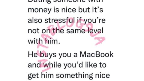Why dating a man with money is stressful — Writer Bisi