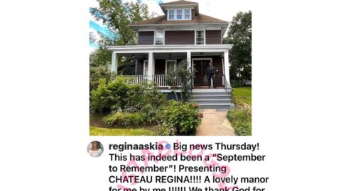 Actress Regina Asia acquires a house in the U.S