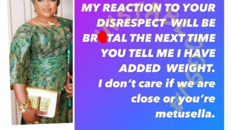 Actress Kemi Afolabi addresses those concerned about her weight