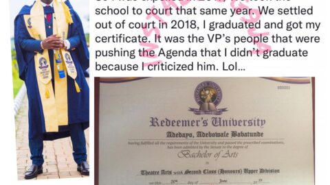 Comedian Mr Macaroni reacts to rumour that he didn’t graduate from the university