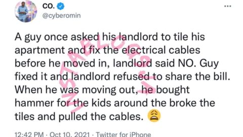 How a tenant got back at his landlord — Software engineer