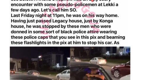 Scary: Fayose reveals how his friend narrowly escaped being kidnapped in Lagos. [Swipe]