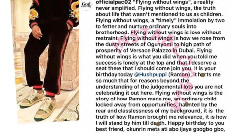 “I’ll stand by you till d*ath,” Hushpuppi’s friend says, as he celebrates him on his 39th birthday