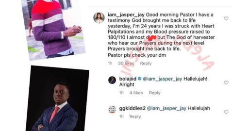 Pastor reacts to a shocking testimony, in Lagos