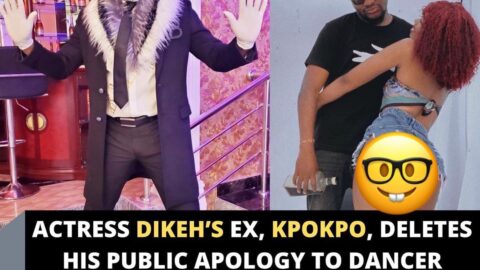 Actress Dikeh’s ex, Kpokpo, deletes his public apology to dancer Mena’s husband