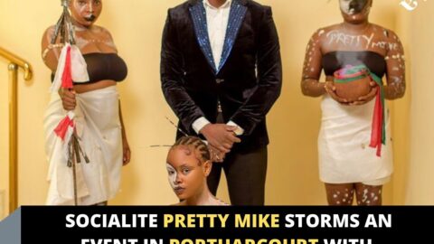 Socialite Pretty Mike storms an event in Portharcourt with messengers from the Spirit world