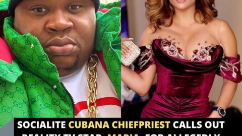 Socialite Cubana Chiefpriest calls out Reality TV Star, Maria, for allegedly thr*atening her married lover’s wife