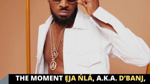 The moment Ẹja Ńlá, a.k.a. D’banj, reacted awkwardly after eating salmon fish