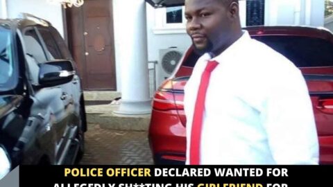 Police officer declared wanted for allegedly sh**ting his girlfriend for refusing to marry him after she found out he is married with a child