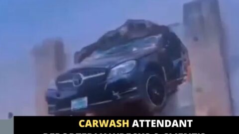 Carwash attendant reportedly wrecks a client’s Benz