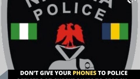 Don’t give your phones to police officers at checkpoints to search — Police boss warns Nigerians  .
