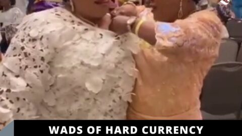 Wads of hard currency harvested from a lady’s bazooms at a party