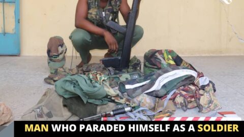 Man who paraded himself as a soldier arrested while trying to secure release of his friend in police custody .