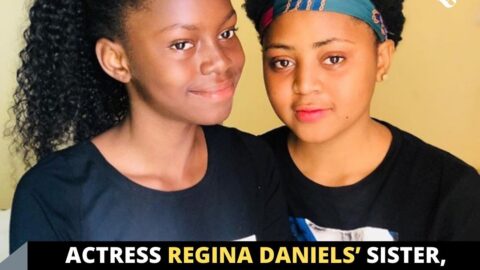 Actress Regina Daniels’ sister, Destiny, defends her against a Grammarian