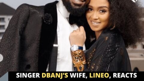 Singer Dbanj’s wife, Lineo, reacts after being told that she missed being pregnant