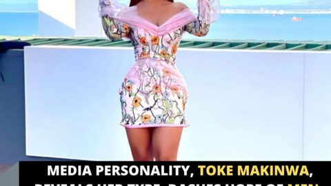 Media personality, Toke Makinwa, reveals her type; dashes hope of men without baby mamas