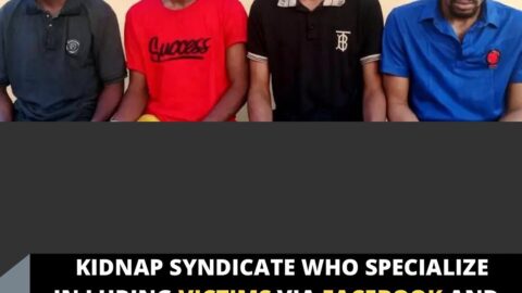 Kidnap Syndicate who specialize in luring victims via Facebook and WhatsApp, nabbed in Rivers State .