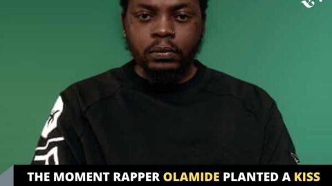The moment rapper Olamide planted a kiss on a fan’s forehead after she sang his song word for word at a recent event