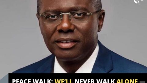 Peace Walk: We’ll never walk alone — Gov. Sanwo-Olu tells critics