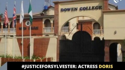 JusticeForSylvester: Actress Doris Ogala, Activist Adetoun and others, take to Dowen College in Lagos to protest