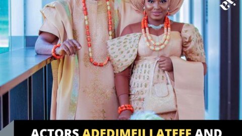 Actors Adedimeji Lateef and Oyebade Adebimpe tie the knot