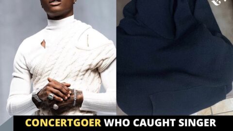 Concertgoer who caught singer Wizkid’s sweater, set to sell it at 200% profit