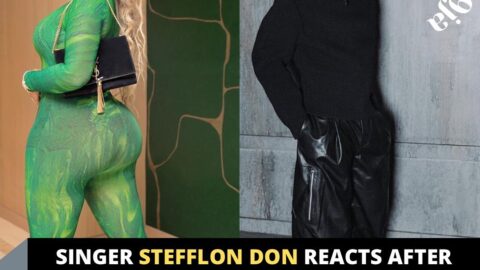 Singer Stefflon Don reacts after her ex, Burnaboy, revealed he has no wife