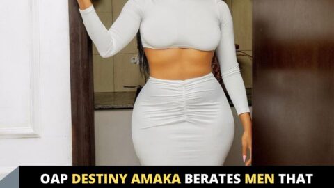 OAP Destiny Amaka berates men that lack the requisite skills in handling the bazooms after a b!tter experience