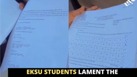 EKSU students lament the number of questions set in an examination