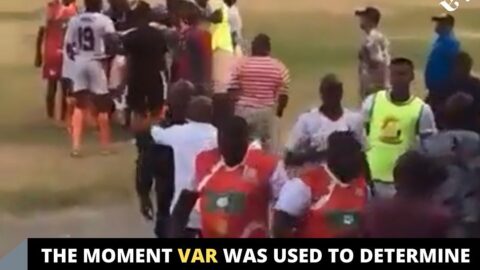 The moment VAR was used to determine a goal during a football match in Owerri, Imo state