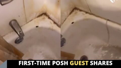 First-time posh guest shares pictures of her host’s bathroom