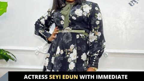 Actress Seyi Edun with immediate alacrity cautions a fashion cop resuming for the New Year