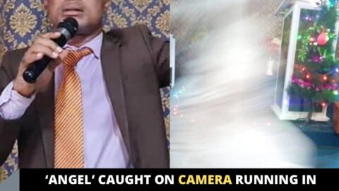 ‘Angel’ caught on camera running in sneakers during a crossover service, in Benin Republic