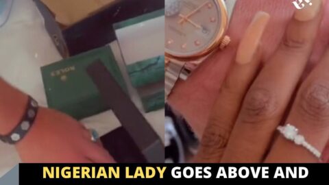 Nigerian lady goes above and beyond for her foreign lover before tying the knot