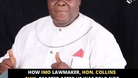 How Imo Lawmaker, Hon. Collins Chiji, reacted after he was told not to run again in 2023 due to poor performance.