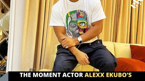 The moment actor Alexx Ekubo’s mum refused her sons’s gift of liquor