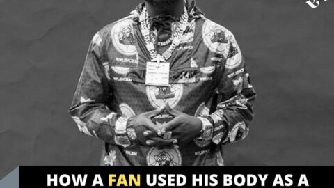 How a fan used his body as a canvas to honor Singer Davido