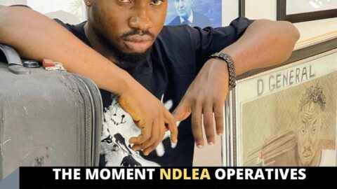 The moment NDLEA operatives arrested skit maker Dgeneral at his house
