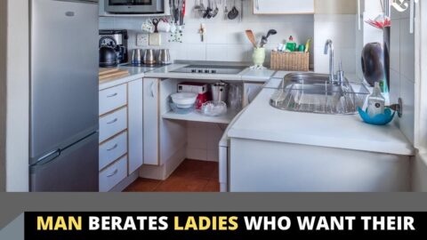 Man berates ladies who want their husbands to join them in the kitchen