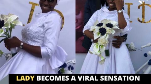 Lady becomes a viral sensation for going all natural on her wedding day in Ogun State