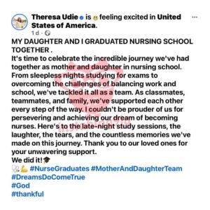 Nigerian mom and her daughter melt hearts as they graduate nursing school together in the U.S.