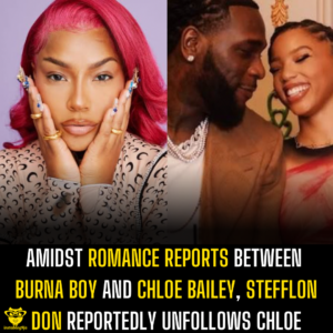 Amidst romance reports between Burna boy and Chloe Bailey, Stefflon Don unfollows Chloe