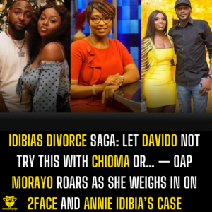 Idibias Divorce Saga: Let Davido not try this with Chioma or… — OAP Morayo roars as she weighs in on 2Face and Annie Idibia’s case